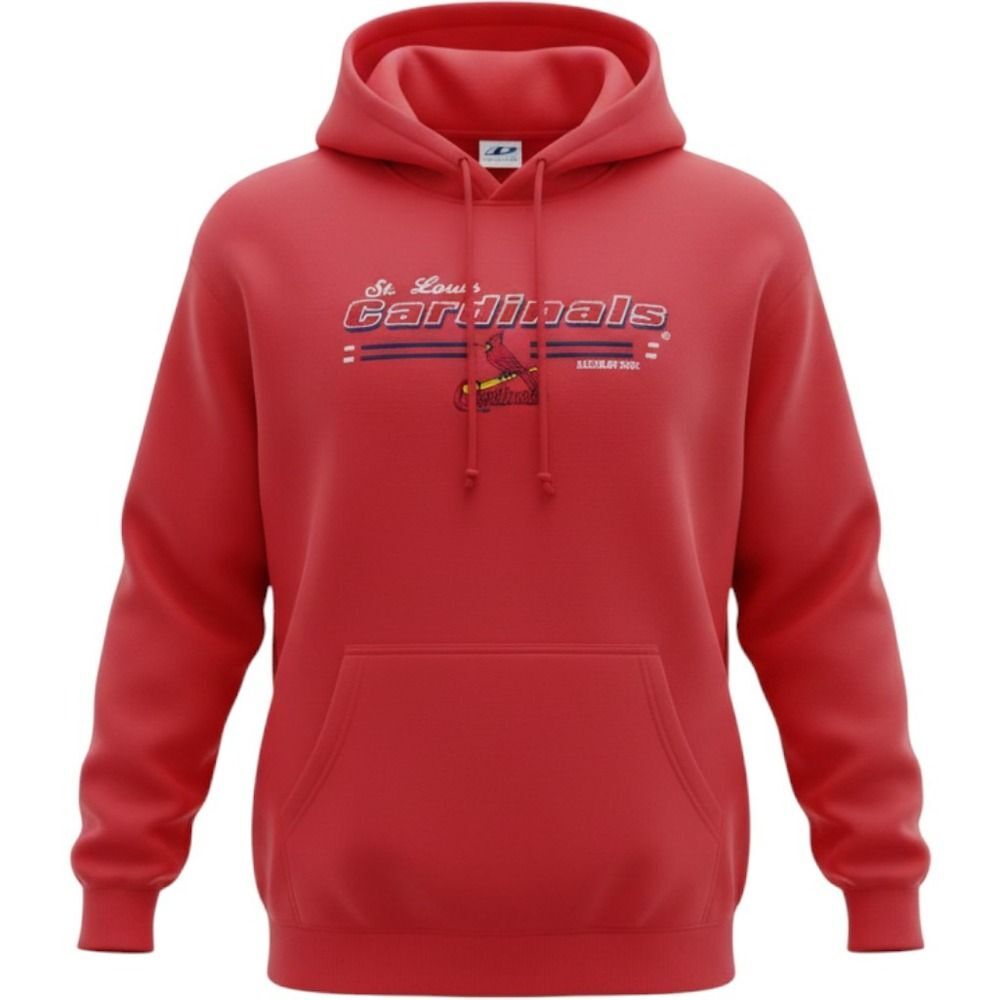Dynasty Hoodie Mens XXL Red Vintage St Louis Cardinals MLB 2002 Embroidered